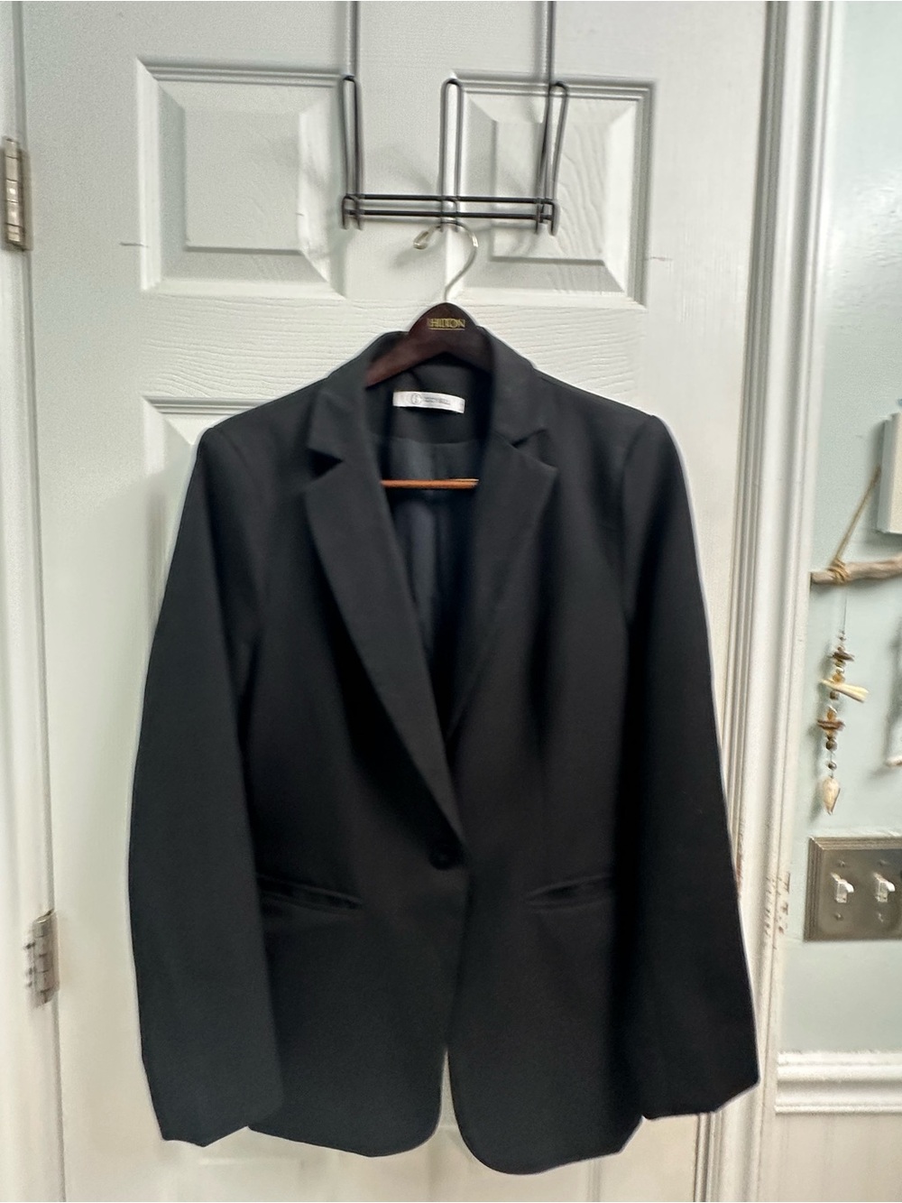 Cicy Bell Classic Fully Lined Black Women's Blazer -XL